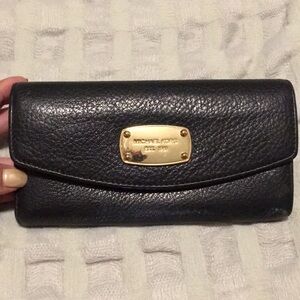 Michael Kors Black Leather Wallet